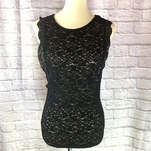 Intimately Free People Black Lace Cami - L - NWT